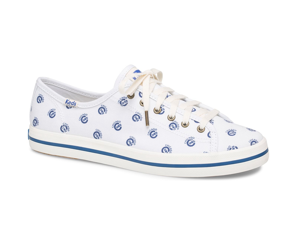 Keds Womens Sneakers White/Blue - Kickstart MLB® - 032OWKVBP